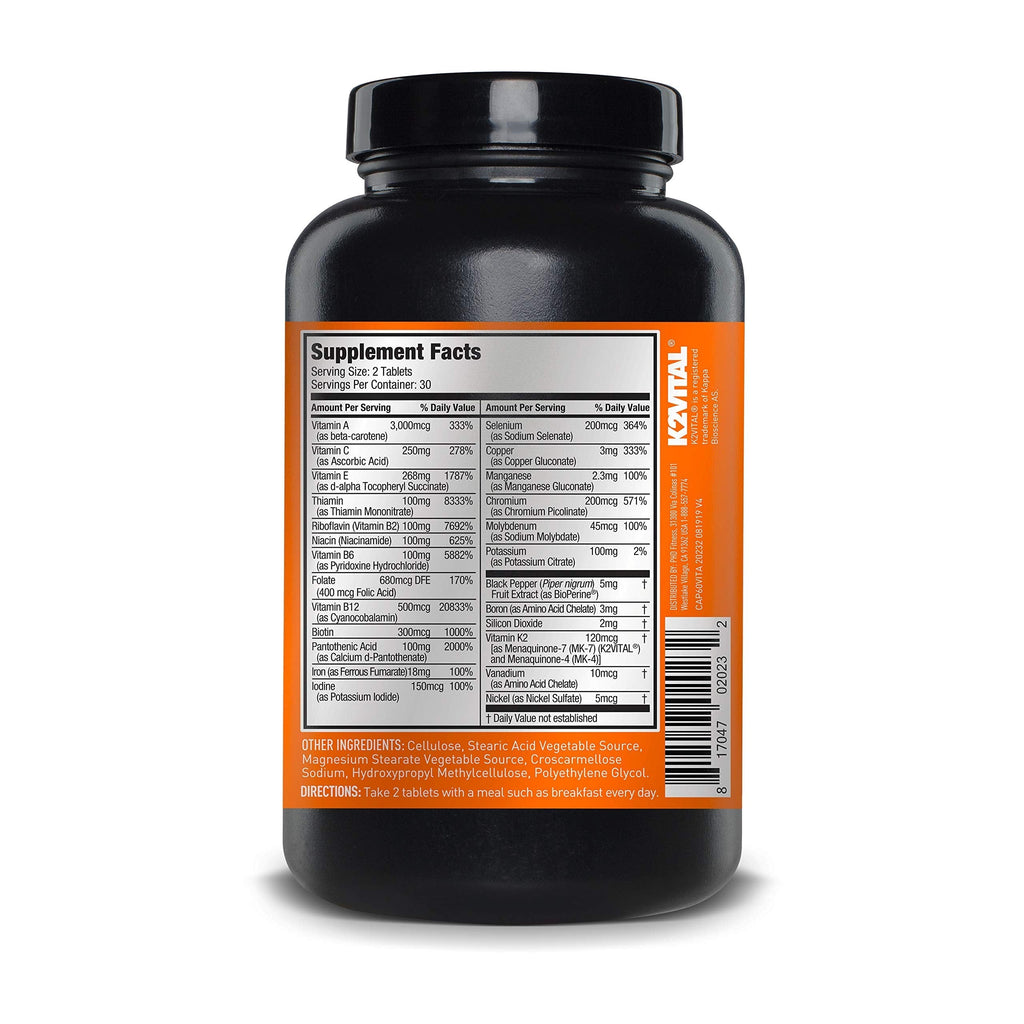 JYM Supplement Science Vita JYM Sports Multivitamin & Mineral Support, Vitamin A, C, B6, B12, E, K, Boron, Biotin, Potassium 60 Tablets JYM Supplement Science buy supplements Au