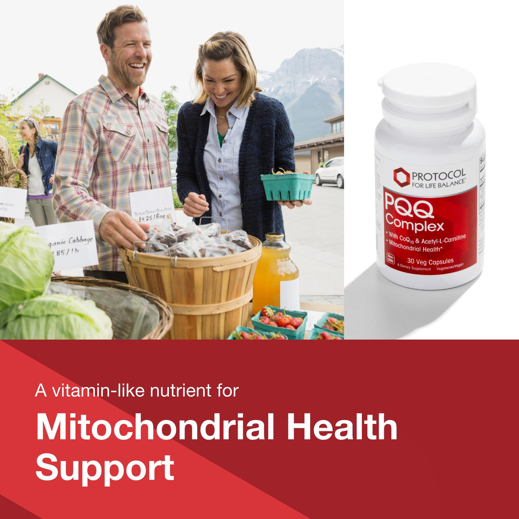 PROTOCOL FOR LIFE BALANCE PQQ Complex - Mitochondrial Health - with CoQ10 & L Carnitine - B Vitamin - Supplement for Energy - 30 Veg Caps PROTOCOL FOR LIFE BALANCE buy supplements Au