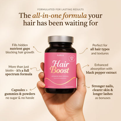 18-in-1 Hair Growth Supplement | Collagen, Hyaluronic Acid, Nettle, Silica, Biotin, Grape Seed Extract, Bamboo | Stronger, Thicker, Longer Hair – Supports Hair Volume, Shine, Scalp & Nail Health kaileaBuy Supplements Australia