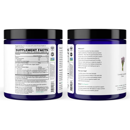Ora Organic Prebiotic and Probiotic Powder Supplement - 20 Billion Probiotics, 7 Strains for Best Prebiotic Powder, Non-GMO, Probiotics for Women, Men & Kids - Lavender Lemonade Flavor, 30 Servings Ora Organic buy supplements Au