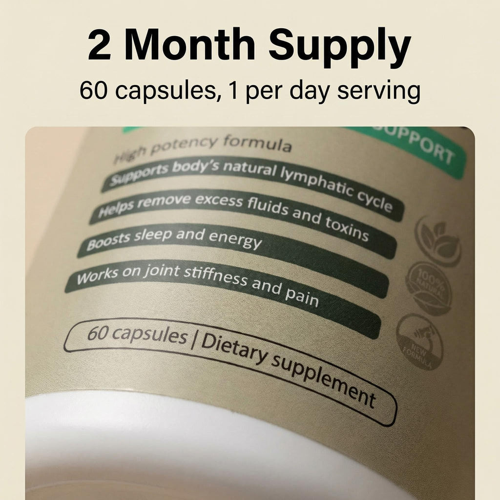 Sculptique Lymphatic Drainage Capsules, New Maximum Potency Formula with Dandelion Extract, Cleavers Extract - Supports Cellulite Reduction 60 Capsules HTKINMI buy supplements Au