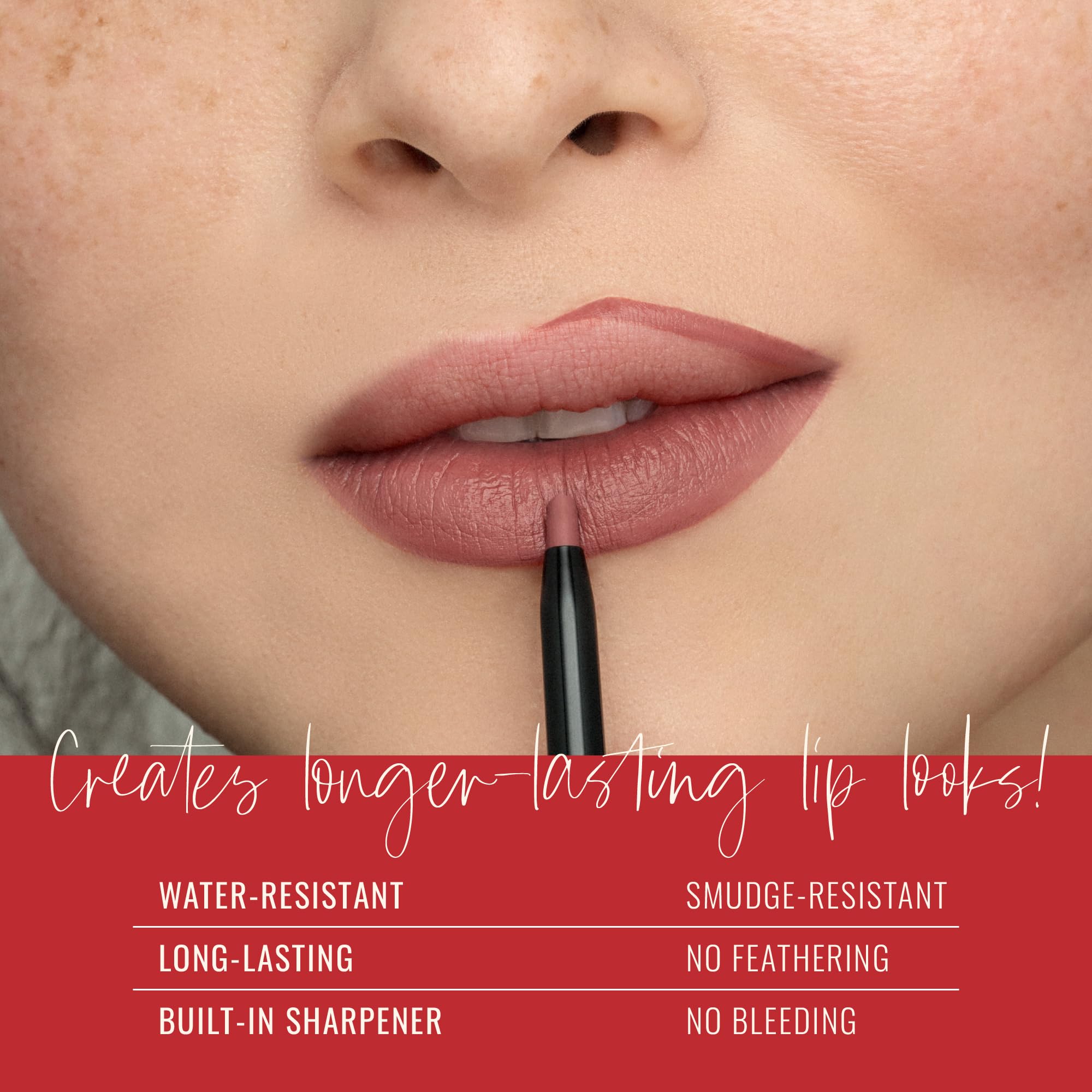 Runway Rogue Designer Liner Lip Pencil, Matte Cool Berry-Rose Lip Liner Pencil and Lip Liner Sharpener, ‘Camera Ready’ Runway RogueBuy Supplements Australia