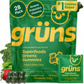 Gruns Adult Super Greens Multivitamin Gummies, Superfood Gummy Vitamins for Women and Men with Spirulina, Chlorella, Adaptogens & Prebiotic Fiber for Digestive Health (28 Count) GrünsBuy Supplements Australia