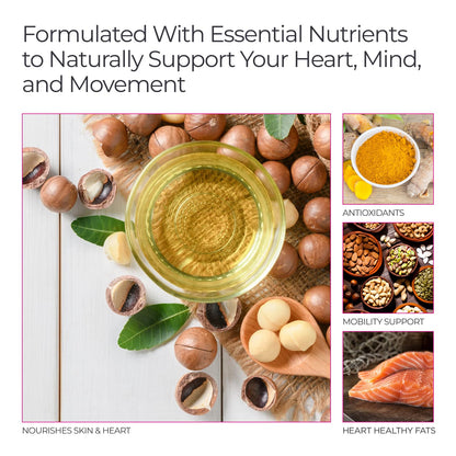 Livingood Daily Omega 3 6 9 Plus Turmeric Curcumin Supplement, 60 Softgels - Fish Oil Omega 3 Supplements (EPA & DHA) for Men and Women - Brain, Joint, Heart Health, and Metabolism - Made in USA Livingood DailyBuy Supplements Australia