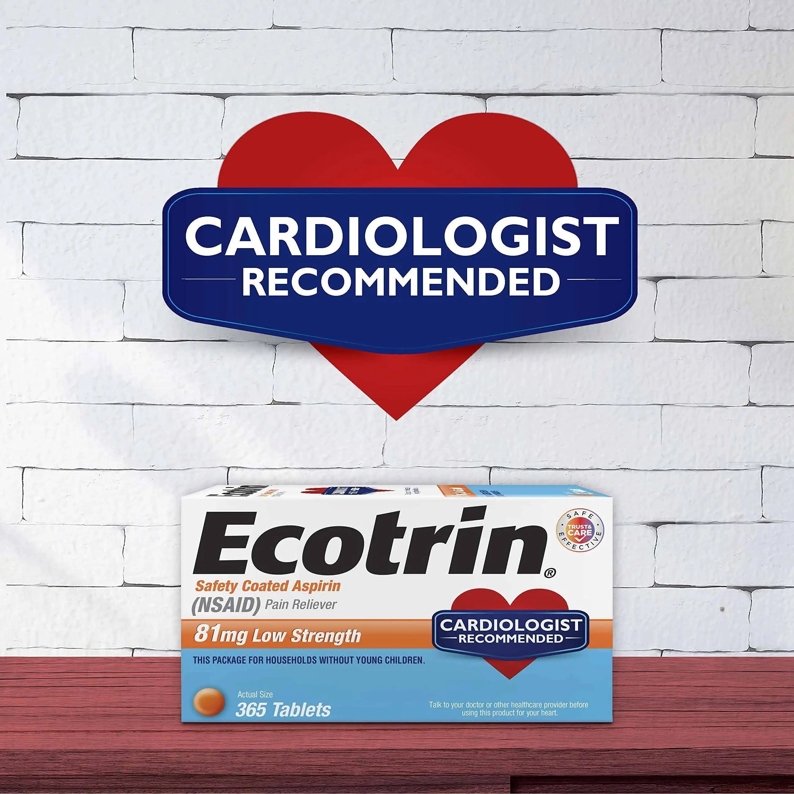 ECOTRIN ADULT LOW DOSE 81MG (45 tablets) EcotrinBuy Supplements Australia