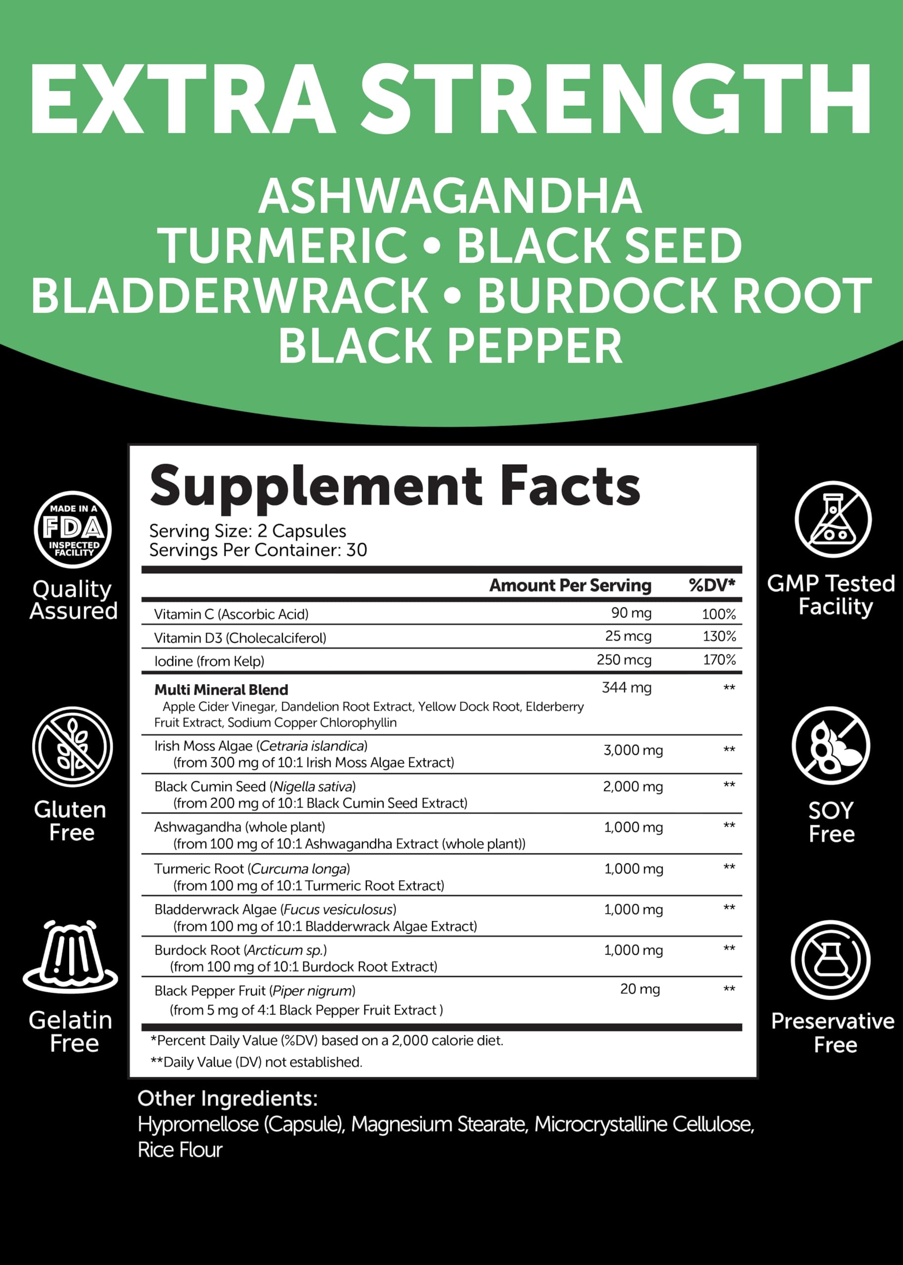Lunakai USA Made Moringa & Sea Moss Capsules Bundle – 6-in-1 & 16-in-1 Advanced Blends – 60 Non-GMO Veggie Capsules Each Lunakai buy supplements Au
