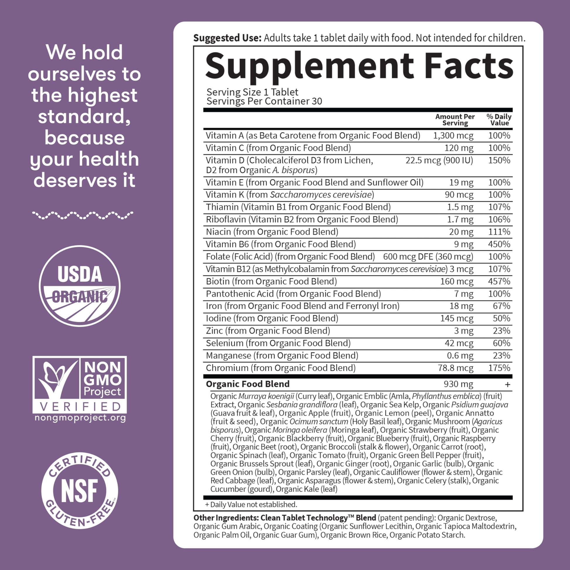 Garden of Life Organics Prenatal Vitamin: Folate for Energy & Healthy Fetal Development, Non-constipating Iron, Vitamin C, B6, B12, D3 – Organic, Non-GMO, Gluten-Free, Vegan, 30 Day Supply Garden of Life buy supplements Au