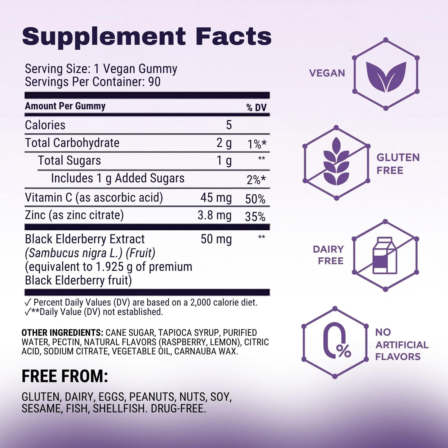 Sambucol Elderberry Gummies - Immune Support Supplement for Adults & Kids with Vitamin C & Zinc, Sambucol Elderberry