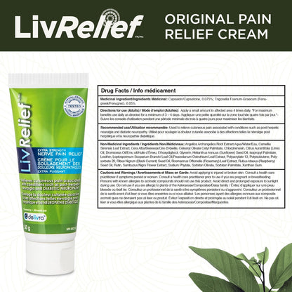 LivRelief Nerve Pain Relief Extra Strength - 50g LivReliefBuy Supplements Australia