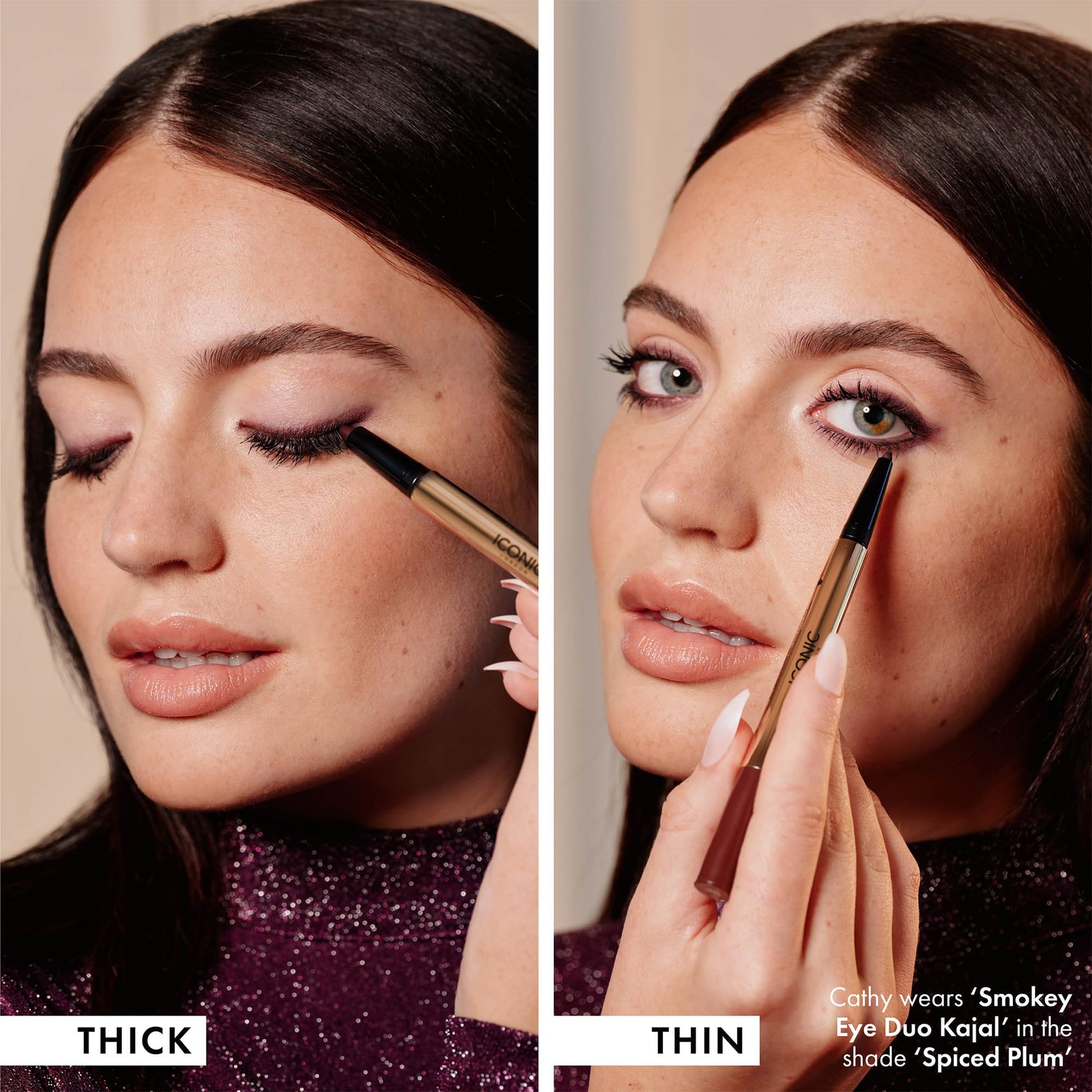 ICONIC LONDON Smokey Eye Duo Eyeliner | Creamy, Easy to Blend 2-in-1 Eyeliner Crayon, Water Resistant, Cruelty Free, Vegan Makeup (Spiced Plum) 0.027 oz ICONIC LONDON buy supplements Au