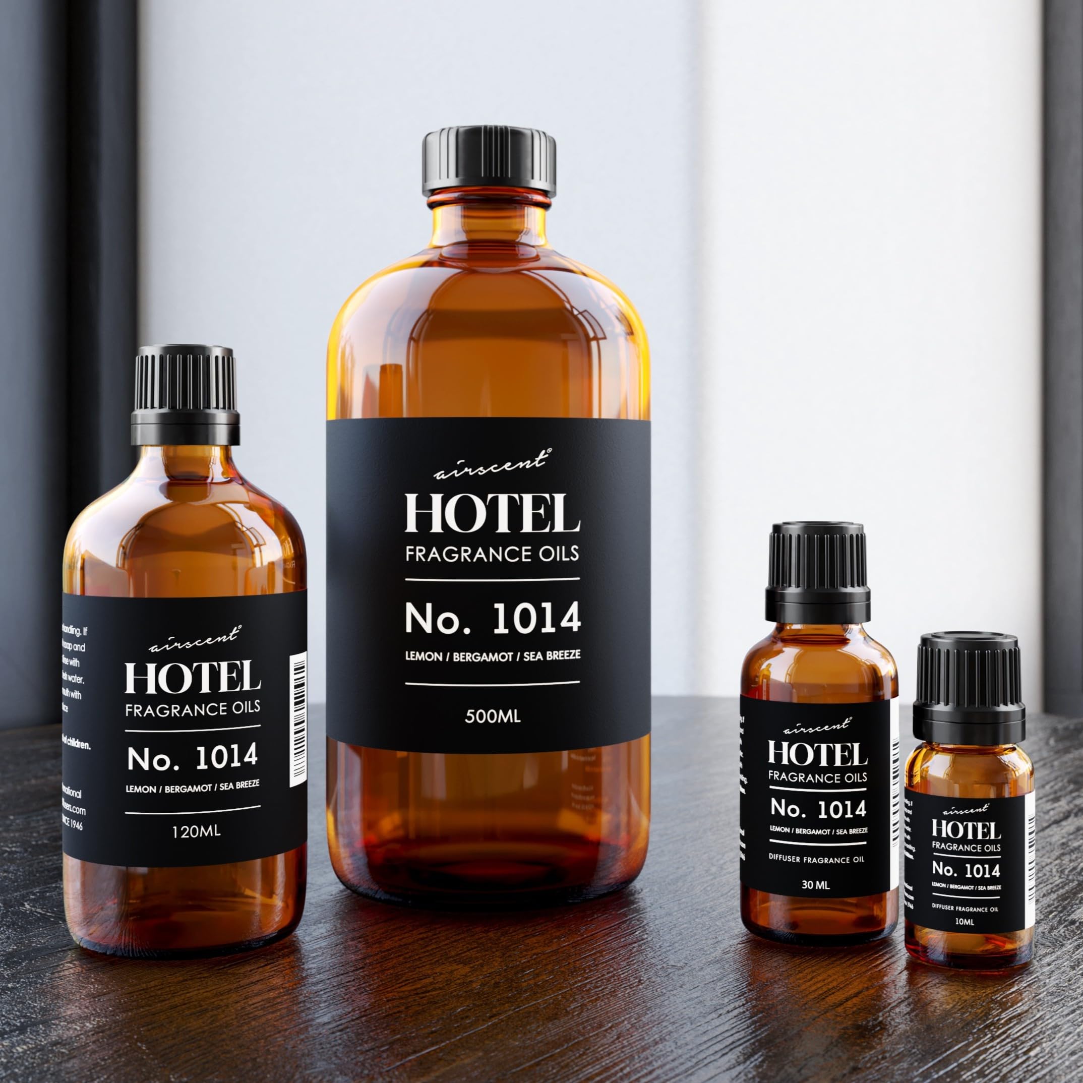 AirScent Hotel Diffuser Oil No. 1014 - The Iconic 5-Star Hotel Coastal Blend - Lemon Bergamot Sea Breeze - Fragrance Oil for Ultrasonic and Waterless Diffusers and Crafting - 500 mL Air-Scent buy supplements Au