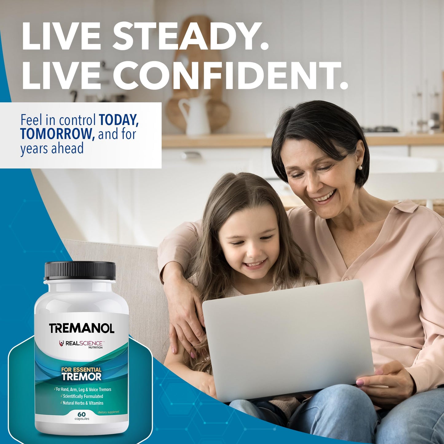 Tremanol Natural Aid Herbal Supplement – Includes Vitamin B2 & B12, Passionflower & Skullcap – 60 Caps (Pack of 3) – Made in USA TremanolBuy Supplements Australia