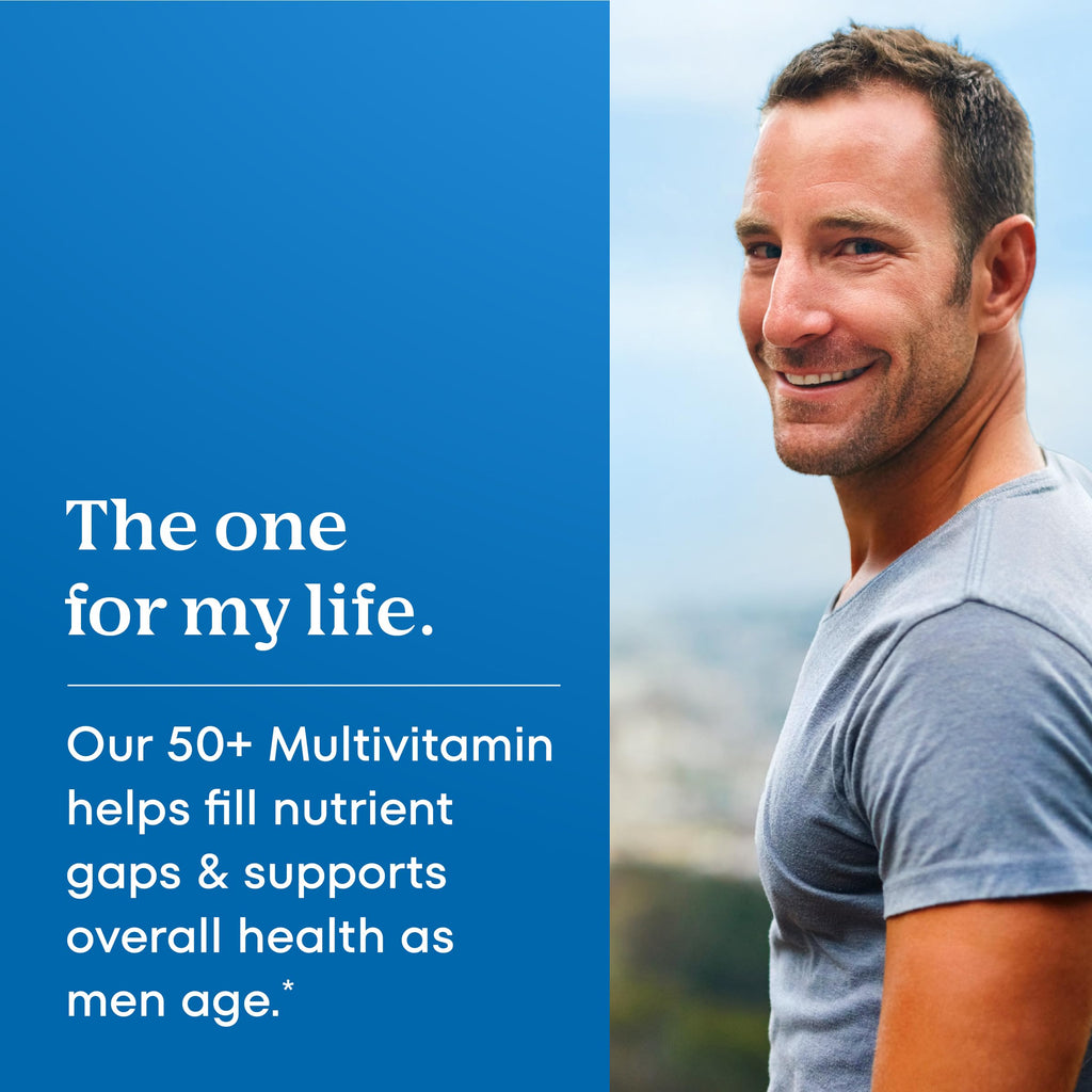 One A Day Men’s 50+ Healthy Advantage Multivitamin, Multivitamin for Men with Vitamins A, C, E, B6, B12, Calcium and Vitamin D, Tablet, 200 Count (Pack of 1)