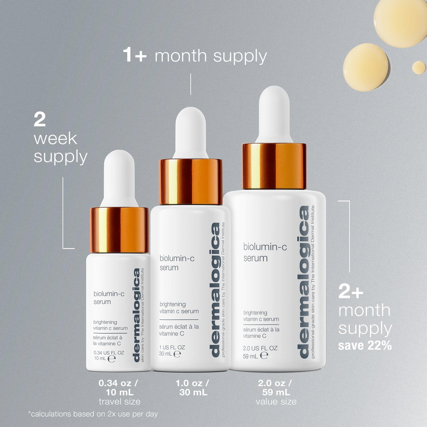 Dermalogica Biolumin-C Serum, Vitamin C Dark Spot Serum for Face with Peptide and AHA - Exfoliates and Reduces Sign of Skin Aging, 1 Fl Oz DermalogicaBuy Supplements Australia