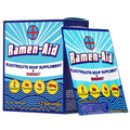 Two packages of Ramen-Aid electrolyte soup supplement on a white background