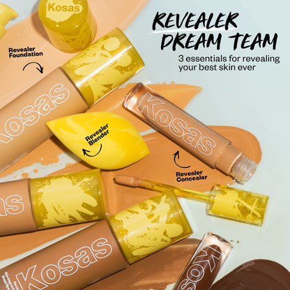 Kosas Revealer Liquid Foundation SPF 25 – Medium Buildable Coverage, Hydrating Natural Glow Finish, Medium Neutral 220 KosasBuy Supplements Australia
