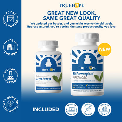 Truehope EMPowerplus Advanced Multivitamin for Women & Men - Broad-Spectrum Multivitamins & Chelated Minerals | 1000% Better Absorption | 37 Research Studies & 28 Years of Success | 30 Day Supply TruehopeBuy Supplements Australia