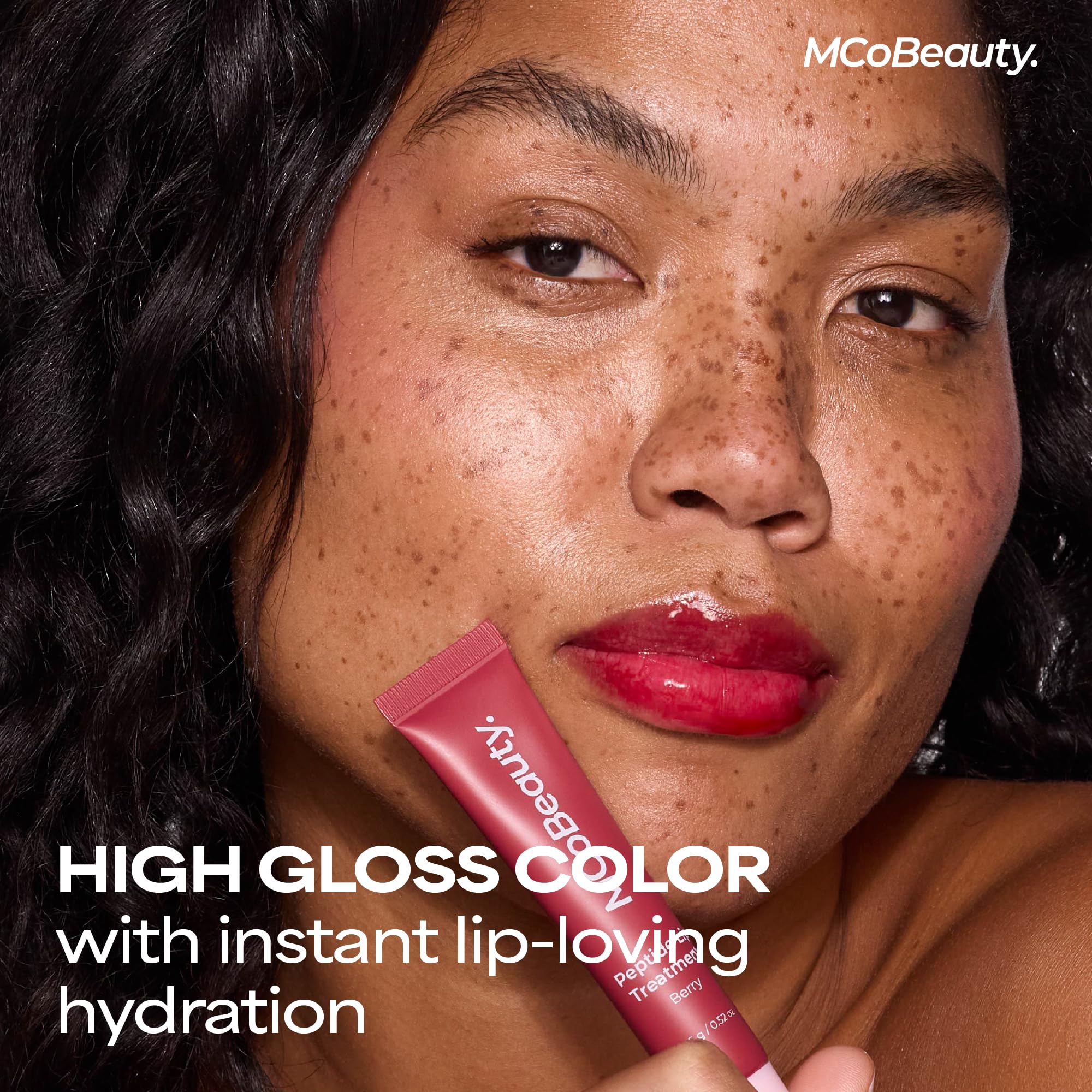 MCoBeauty Peptide Lip Treatment Caramel - Nude Brown Tinted Lip Balm Plumper Gloss for Women - Hydrating Lip Oil with Shea Butter, Peptides for Soft Plump Lips - Vegan Cruelty Free Lip Care MCoBeautyBuy Supplements Australia