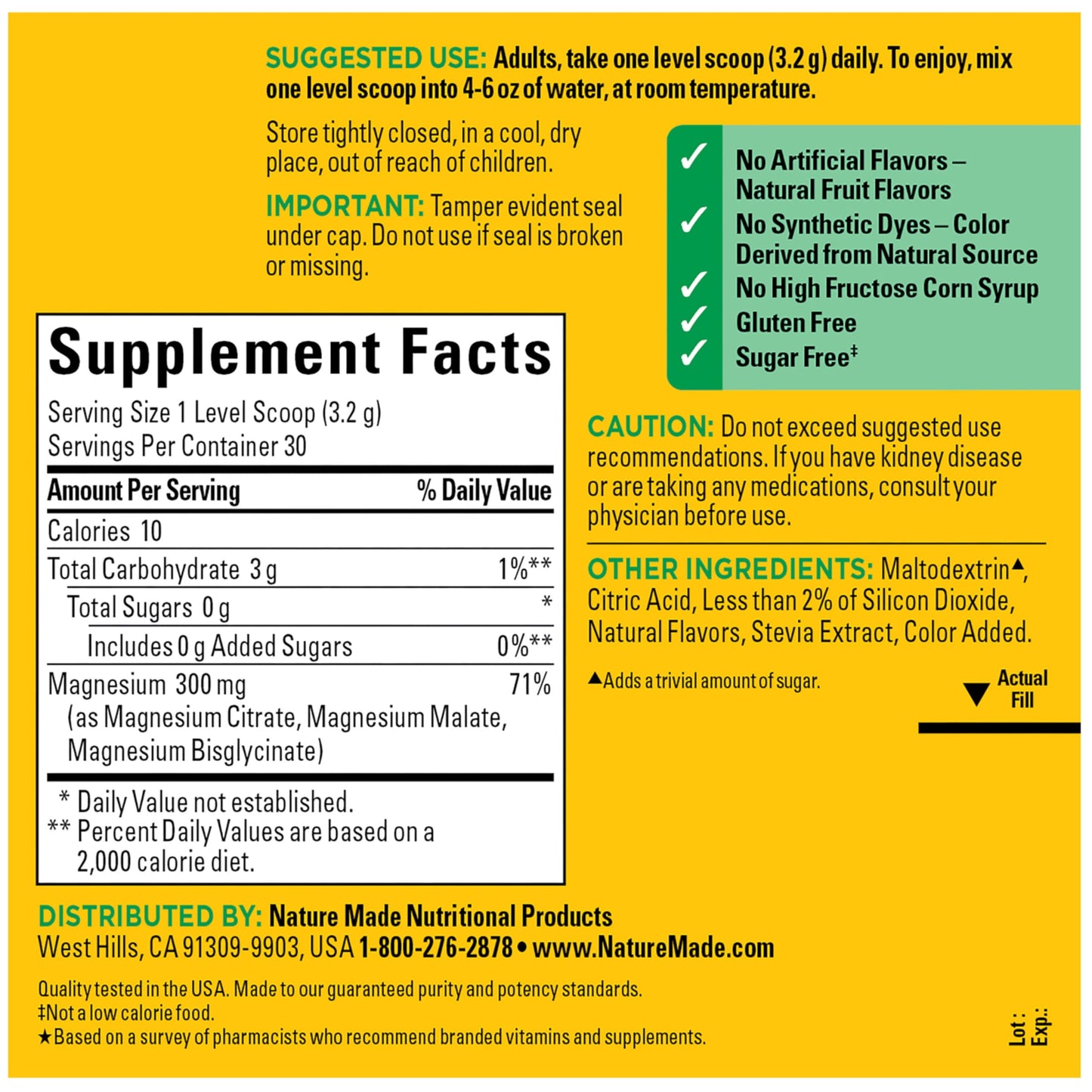 Nature Made High Absorption Magnesium Complex Drink Mix Powder, Magnesium Citrate, Glycinate & Malate 3-in-1 Blend, Pink Lemonade Flavor, 96 g, 30 Day Supply Nature Made buy supplements Au