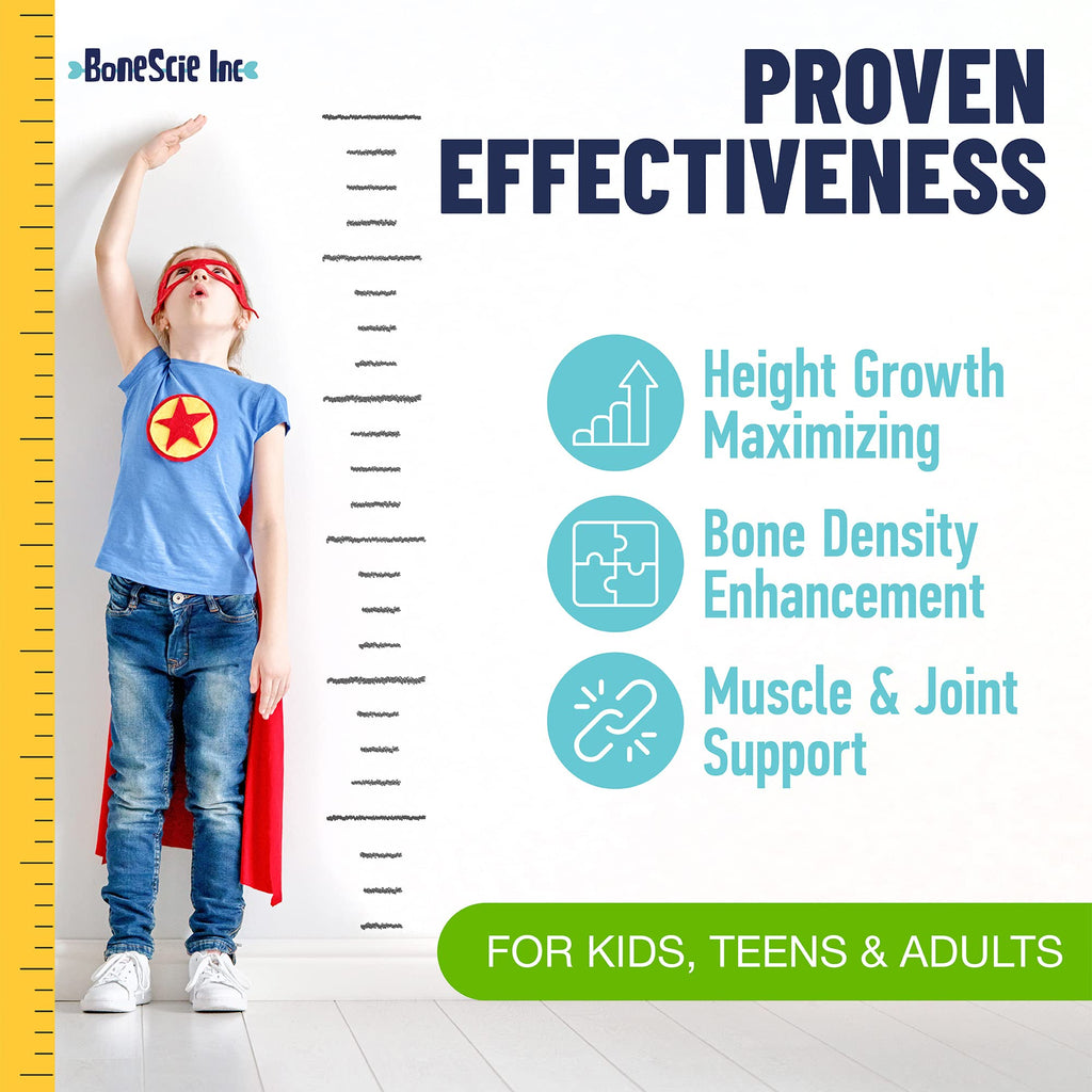 Height Growth Maximizer - Made in USA - Natural Height Increase Booster & Bone Growth Pills - Grow Taller Supplement for Adults, Teens & Kids - Vitamins for Boys & Girls to Get Taller - 120 capsules BONESCIE INCBuy Supplements Australia