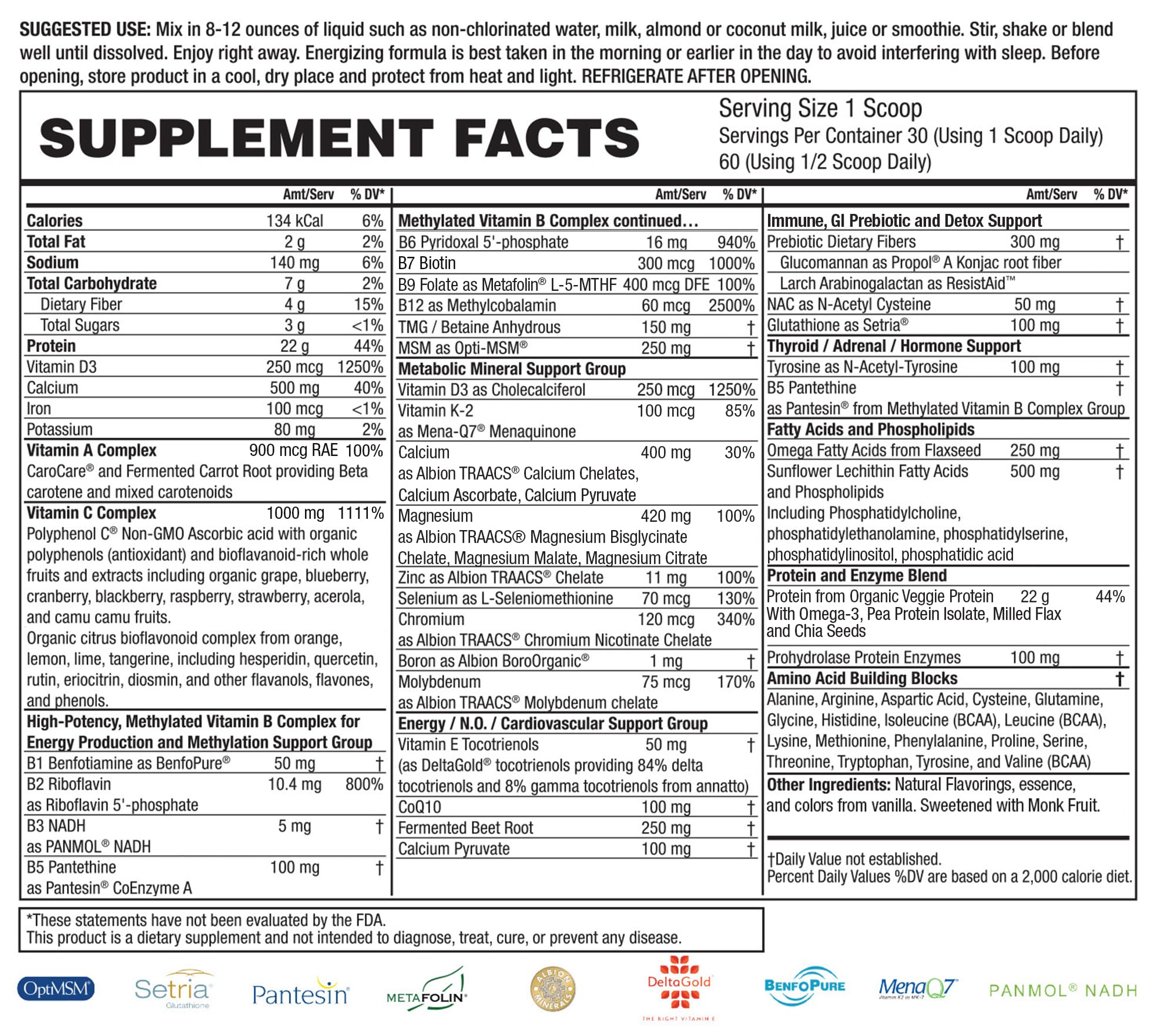 Restore Vanilla Veggie Protein | Premium Plant-Based Protein - 100% Natural and Omega 3 Fusion, Including Pea Protein Isolate - Low Carb, Keto, Dairy Free - 30 Day Supply Dr. Tennant's Dr. Tennant'sBuy Supplements Australia