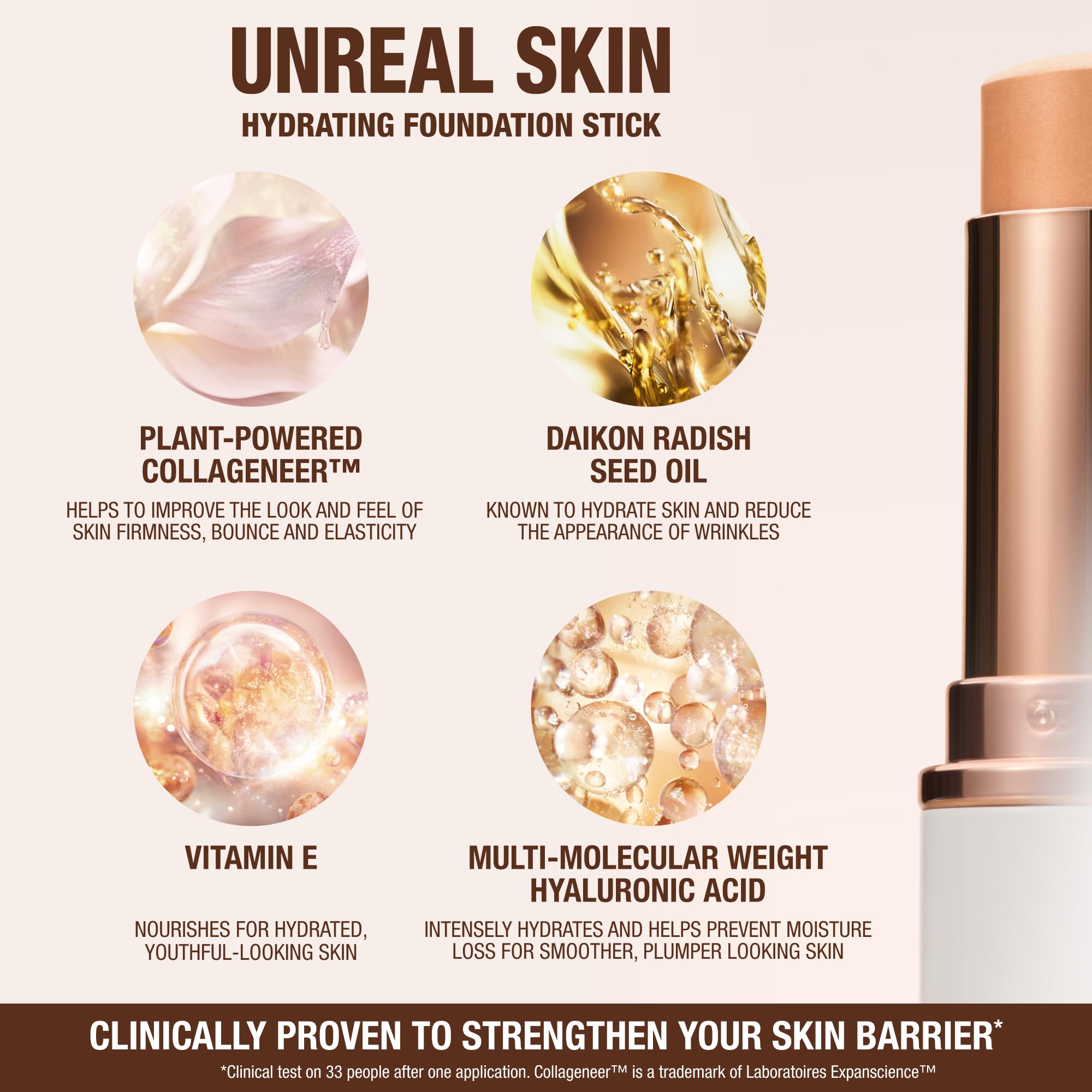 Charlotte Tilbury Unreal Skin Tint & Sheer Glow Hydrating Foundation Stick - Cream Foundation Makeup with Sheer-to-Light Coverage & a Buildable Formula - Blurring, Smoothing & Nourishing - 3 Fair Charlotte TilburyBuy Supplements Australia