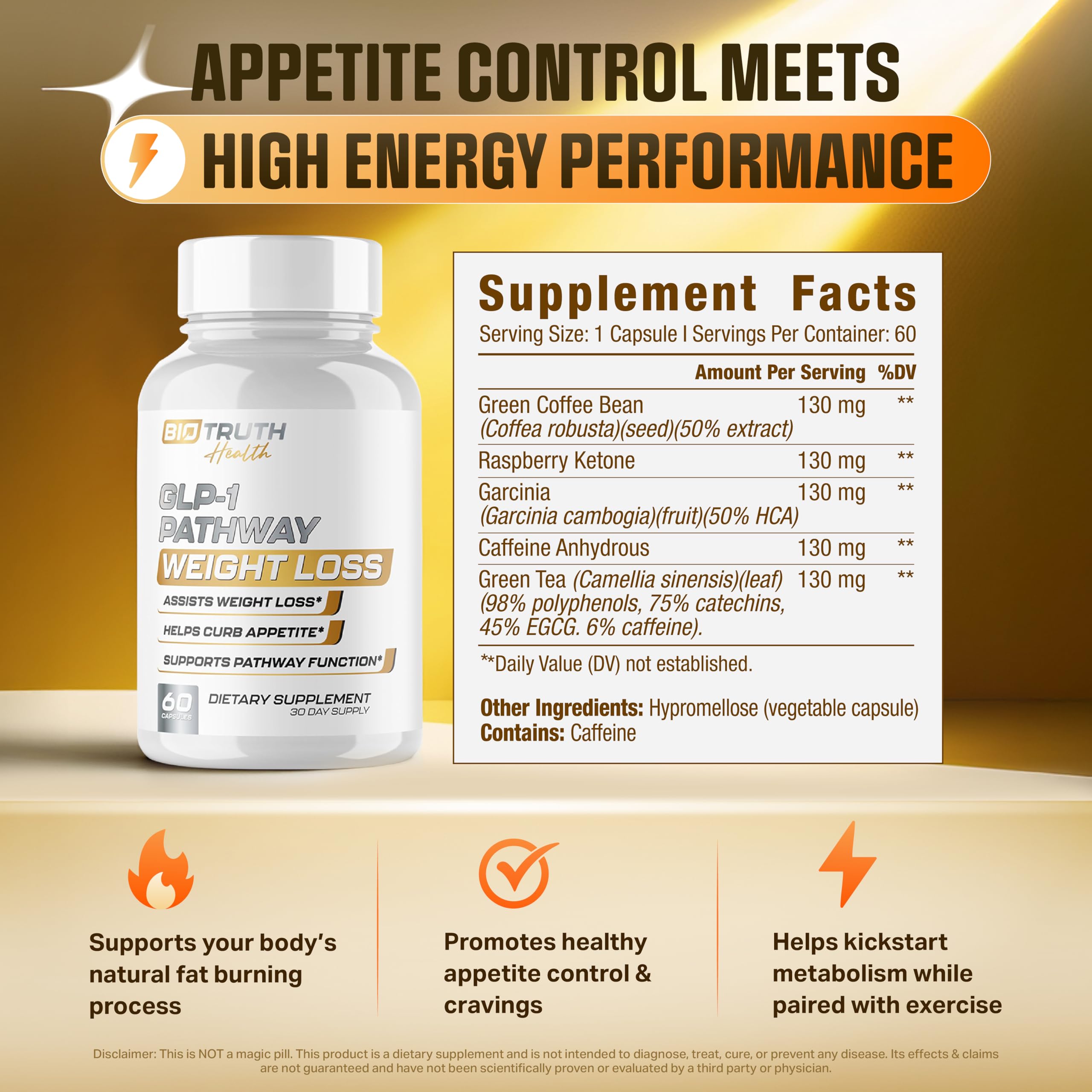 GLP-1 BioTruth Health | Assists Metabolic Pathways Linked to GLP-1 Signaling - Promotes