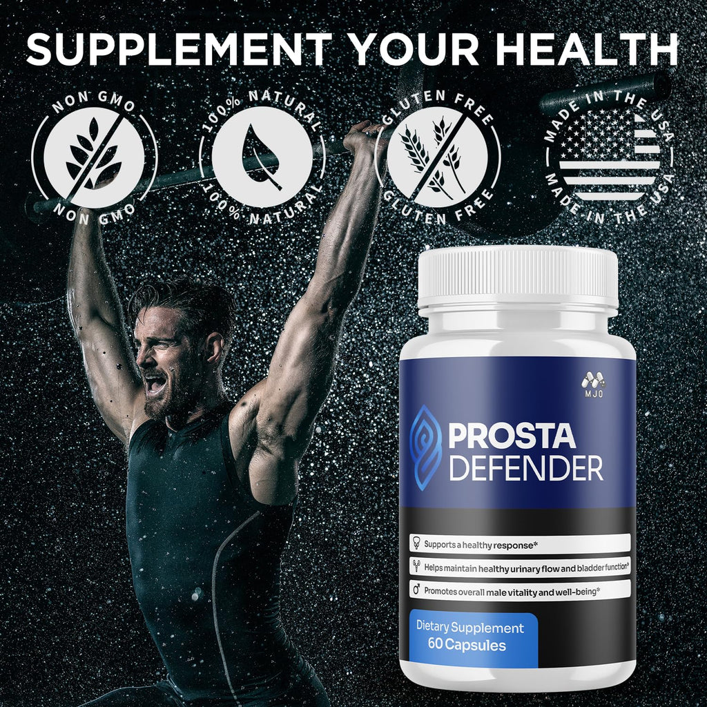 (3 Pack) Prosta Defender Capsules, Official Prostadefender Pills with All Natural Ingredients, Advanced Overall Health and Wellness Supplement, Natural Maximum Strength Vitamin Formula (180 Capsules) MJOBuy Supplements Australia