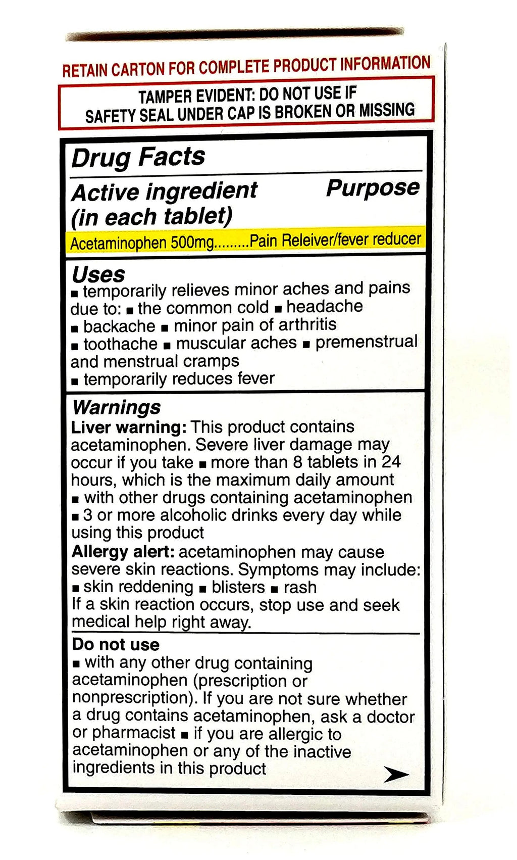 Pharbetol 500mg Extra Strength Tablets 100 Count (Generic Extra Strength) PHARBEST PHARMACEUTICALSBuy Supplements Australia