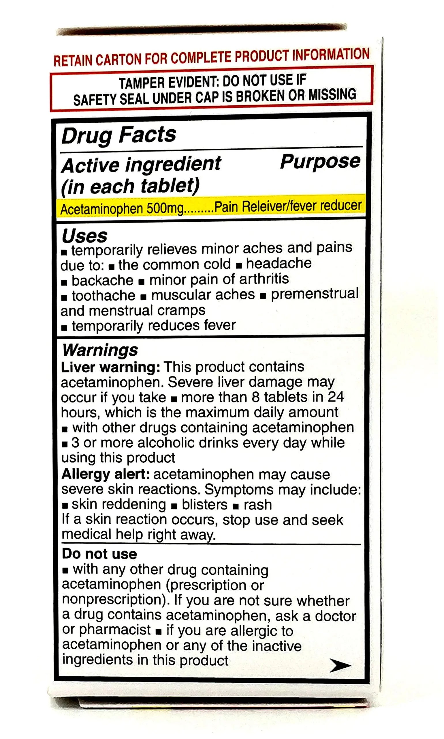 Pharbetol 500mg Extra Strength Tablets 100 Count (Generic Extra Strength) PHARBEST PHARMACEUTICALSBuy Supplements Australia