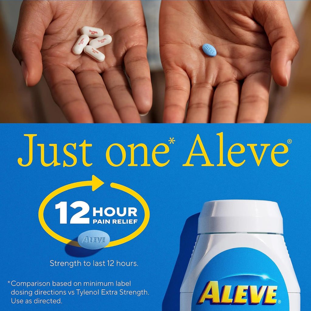 Aleve Pain Reliever & Fever Reducer Naproxen Sodium Caplets, Body Pain Relief, 270 Count AleveBuy Supplements Australia