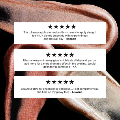 ICONIC LONDON Rollaway Glow | Liquid Highlighter for a Radiant Glow, Cruelty-Free, Vegan Makeup (Champagne Chic) 0.27 Fl oz ICONIC LONDONBuy Supplements Australia