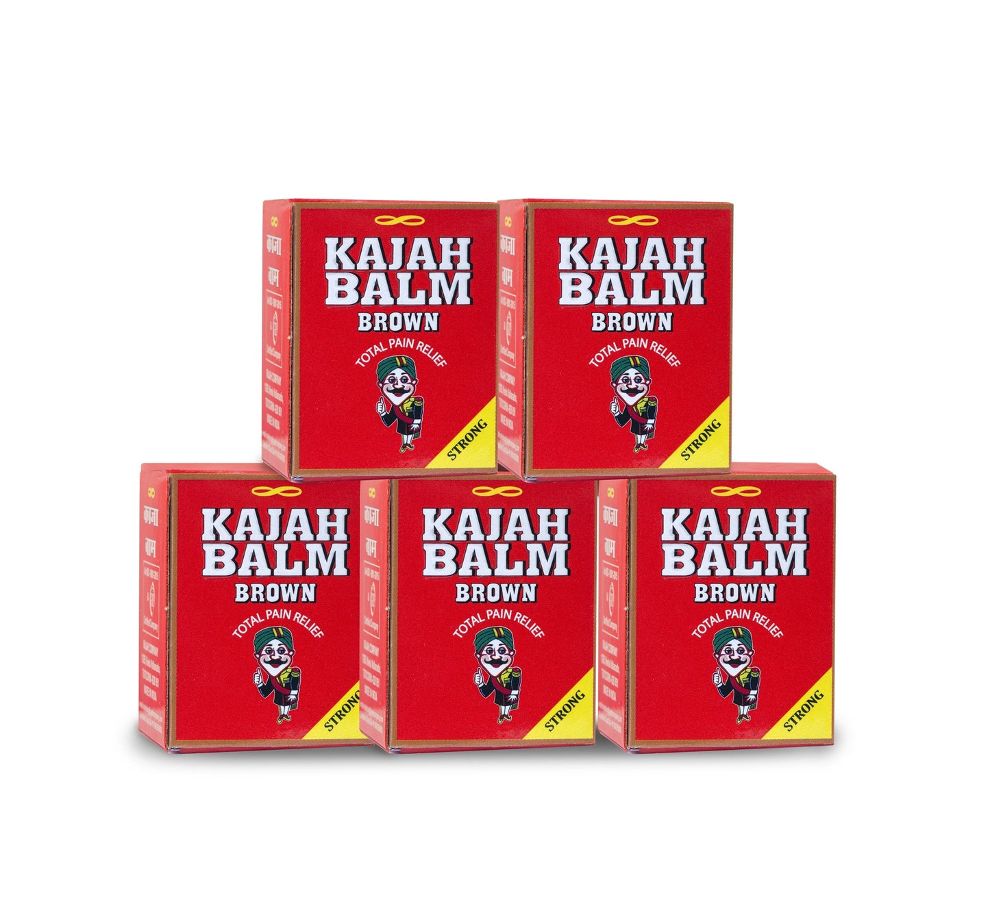 Kajah Brown Balm 10Gms (Pack of 5) RajahBuy Supplements Australia