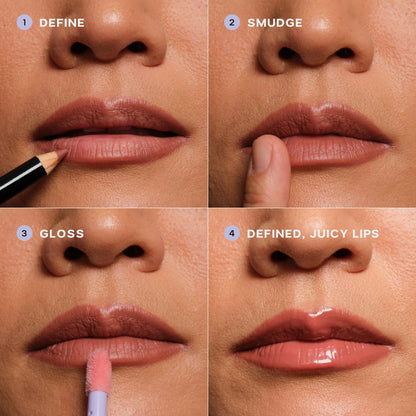 Saie Lip Liner 101 - Lip Pencil Made with a Creamy, Soft Matte Formula for a Naturally Framed or Fully Filled Look - Supercharged with Shea Butter & Jojoba Oil - Tease (.05 oz) SaieBuy Supplements Australia