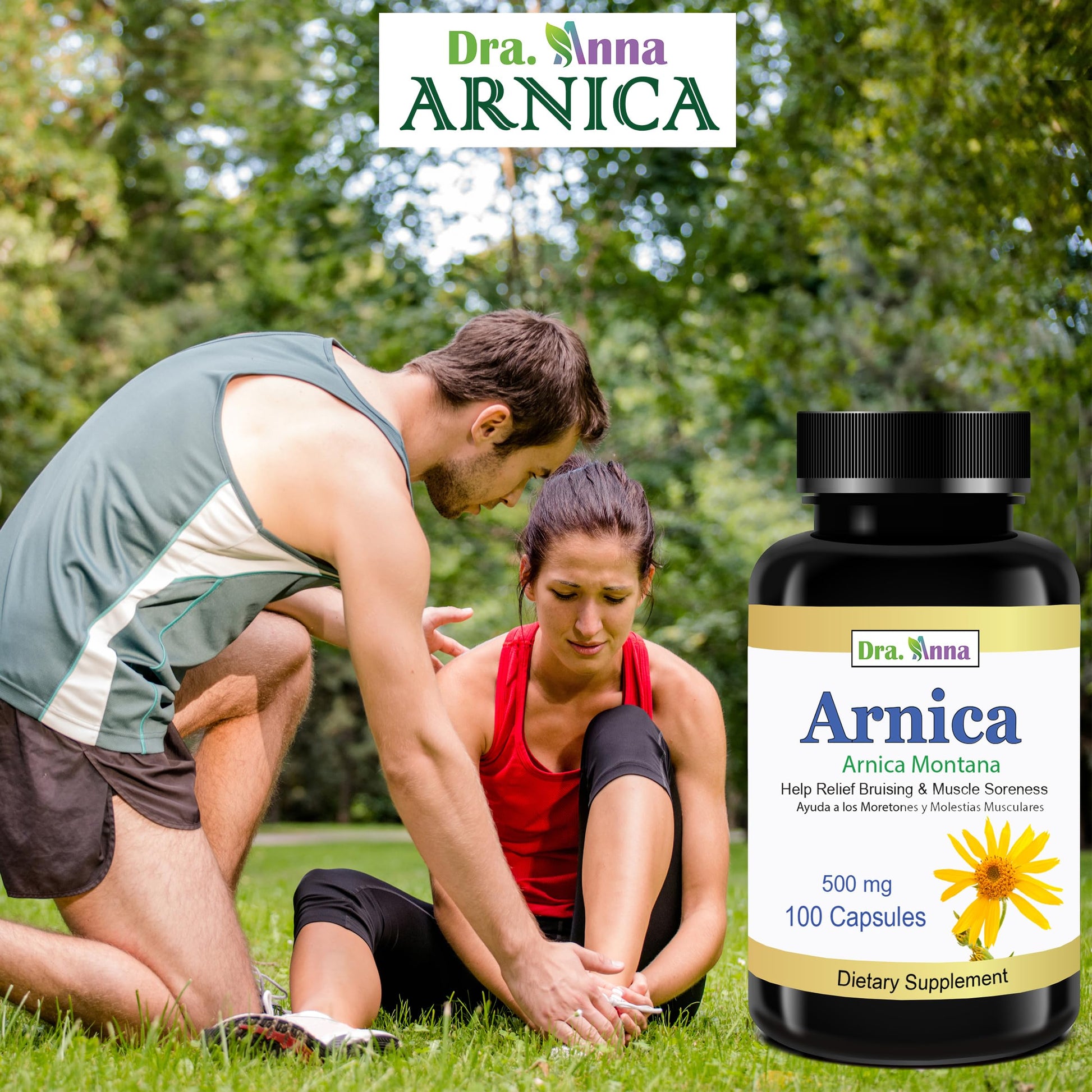 Arnica Montana Capsules 500mg 100 Capsules DRA. ANNABuy Supplements Australia