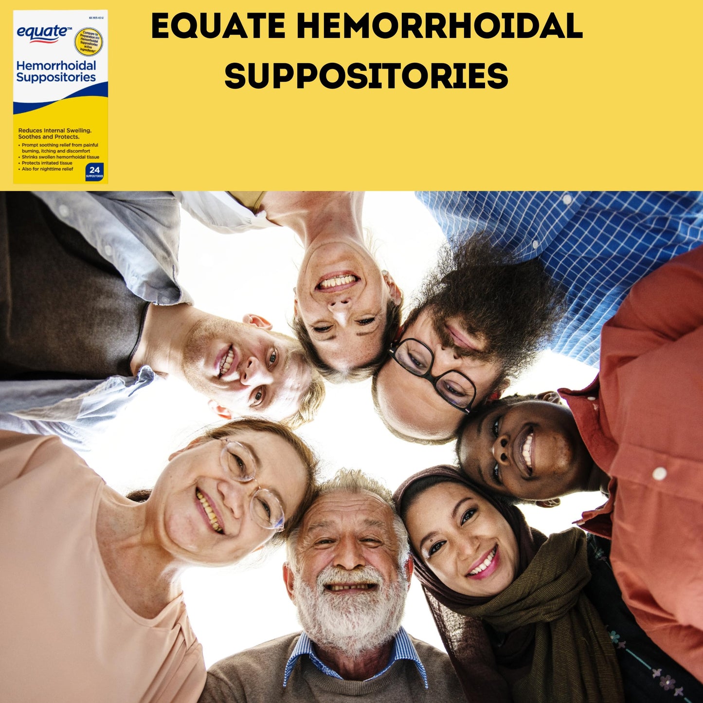 Equate Hemorrhoidal Suppositories 24 Ct Pack of 01 24 Total + me Gusta Sticker ME GUSTA SHOPBuy Supplements Australia