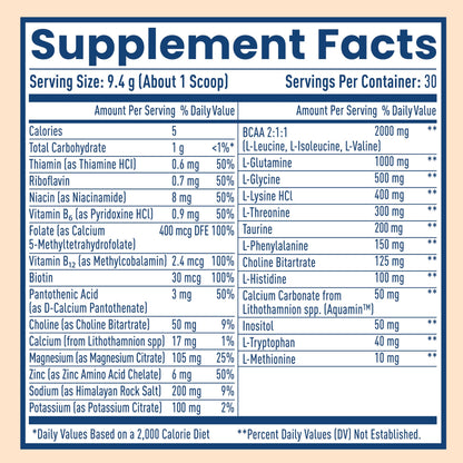 NativePath Hydrate, Zero Sugar, Electrolytes Powder with BCAAs, Tangerine Hydration, Keto & Paleo Friendly, 30 Servings