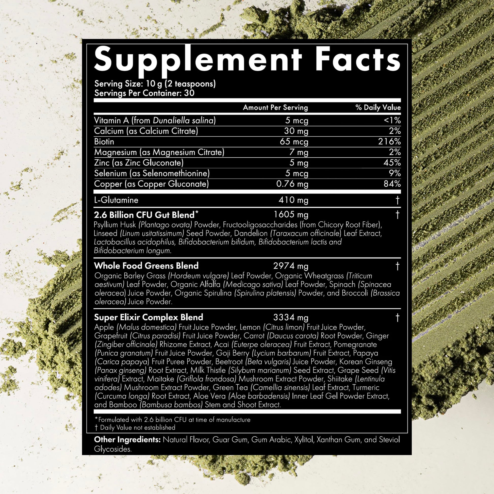 WelleCo The Super Elixir Daily Greens Powder, Probiotic Drink Mix with Whole Foods, Gluten Free, Vegan Gut Health Powder, Energy, Immunity, Healthy Skin, Hair & Nails (300g, Lemon Ginger) WelleCo buy supplements Au