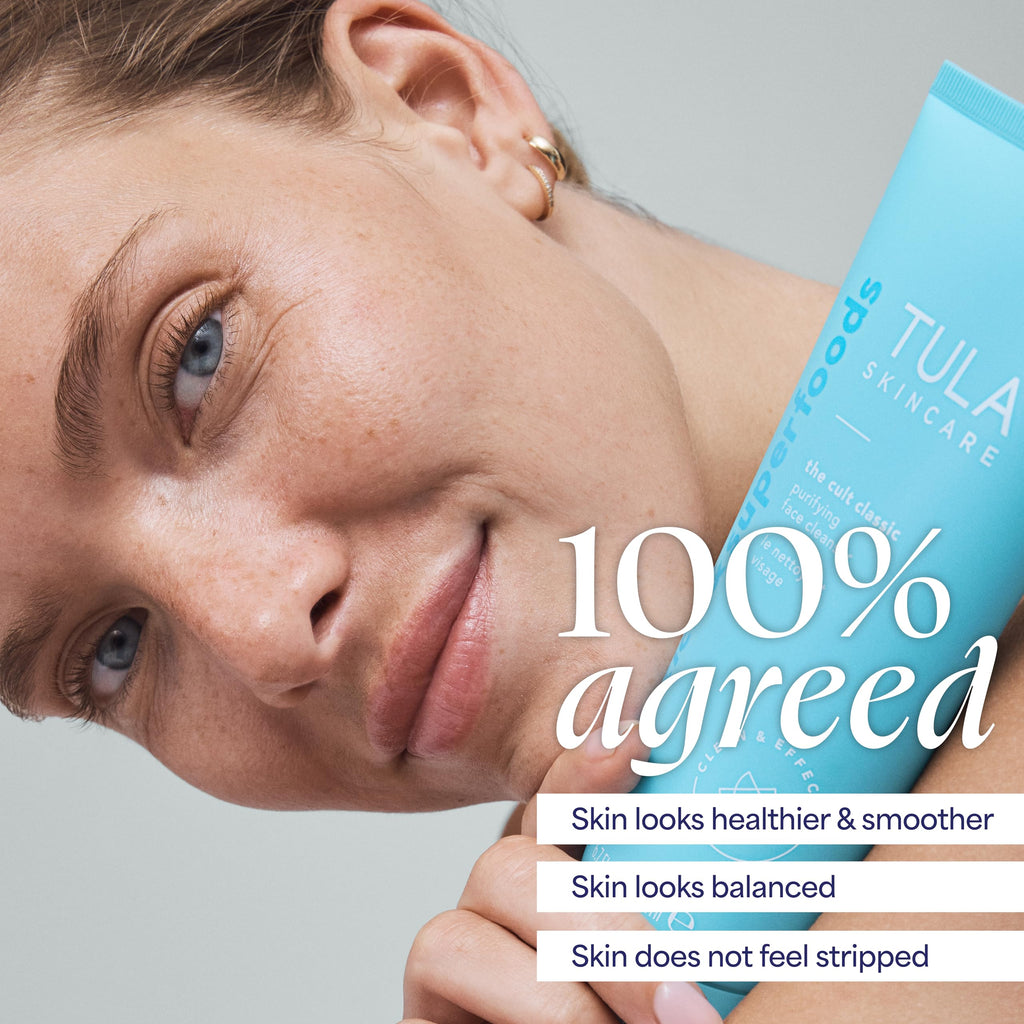 TULA Skin Care The Cult Classic Purifying Face Cleanser (Travel-Size) | Gentle and Effective Face Wash, Makeup Remover, Nourishing and Hydrating | 1.67 oz. TULABuy Supplements Australia