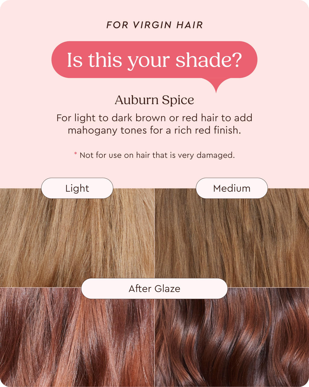 Glaze Color Conditioning Gloss - Tinted Moisturizer for Brown or Red Hair, Boosts Color and Shine, Repairs Damage - Auburn Spice, 6.4 oz glazeBuy Supplements Australia