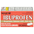 MAJOR Dye-Free Ibuprofen Tablets 200 mg - Helps Temporarily Reduce Fevers - Offers Pain Relief - 100 Tablets (1-Pack) MAJORBuy Supplements Australia