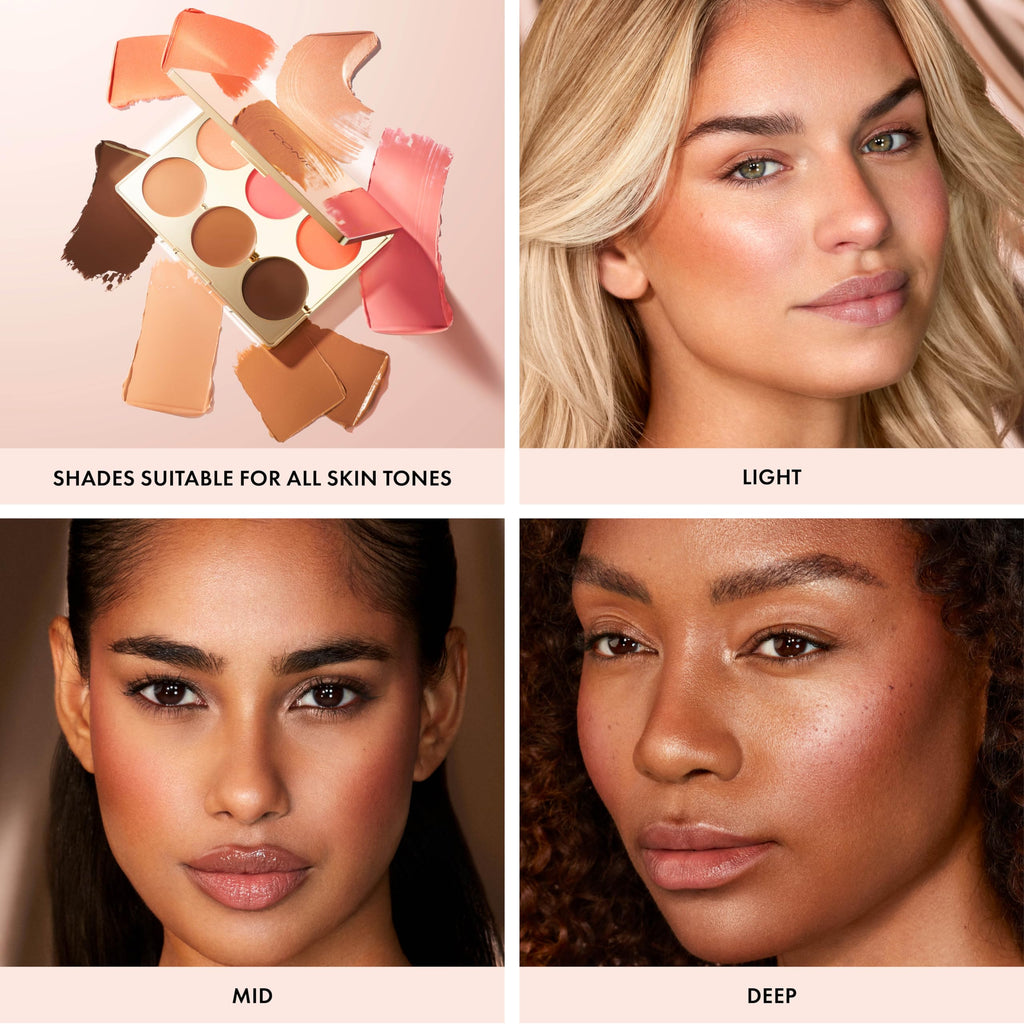 ICONIC LONDON Multi-Use Cream Blush, Bronze and Highlight Palette | Cruelty-Free, Vegan Makeup ICONIC LONDON buy supplements Au