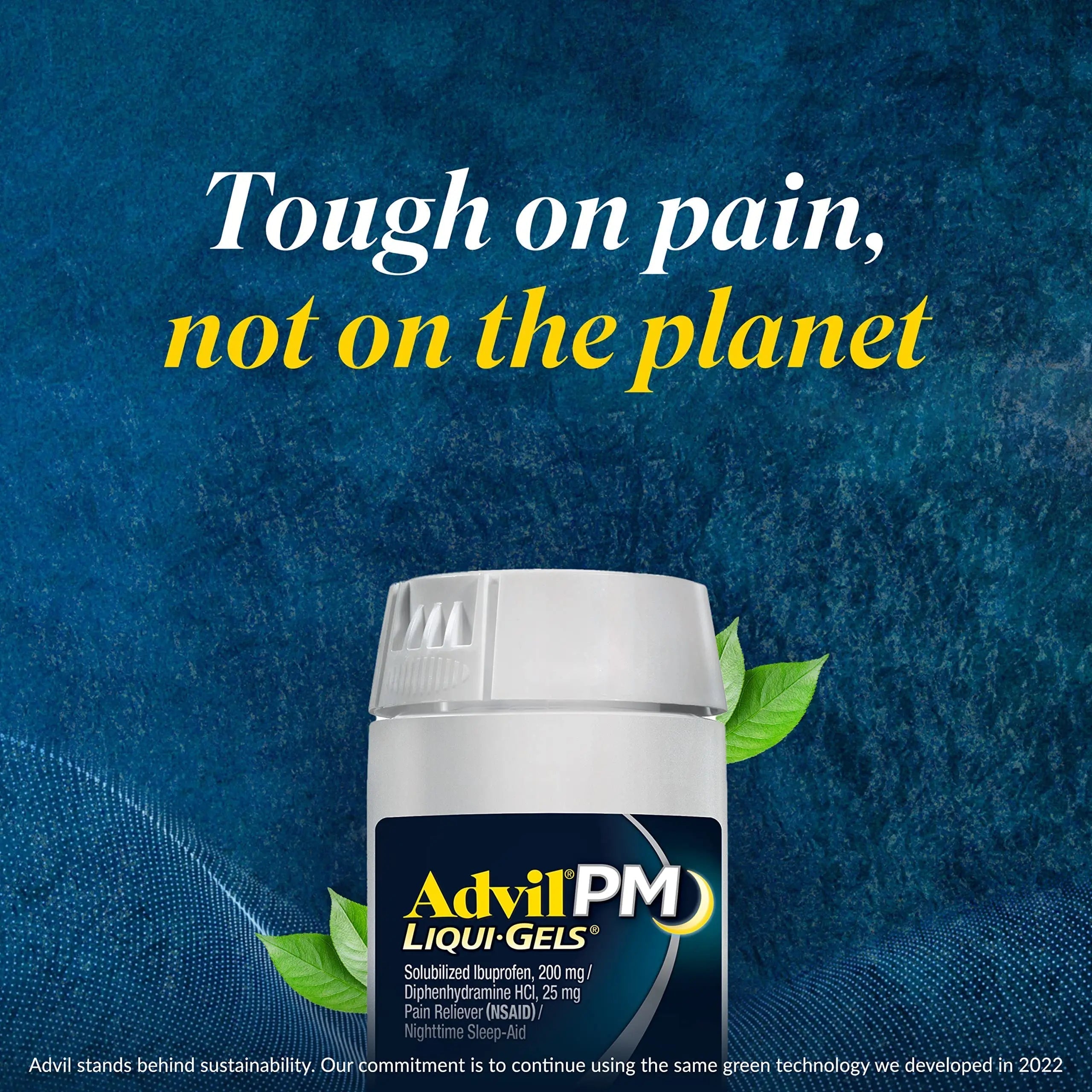 Advil PM Pain Reliever and Nighttime Sleep Aid, Pain Medicine with Ibuprofen for Pain Relief and Diphenhydramine Citrate for a Sleep Aid - 40 Coated Caplets AdvilBuy Supplements Australia