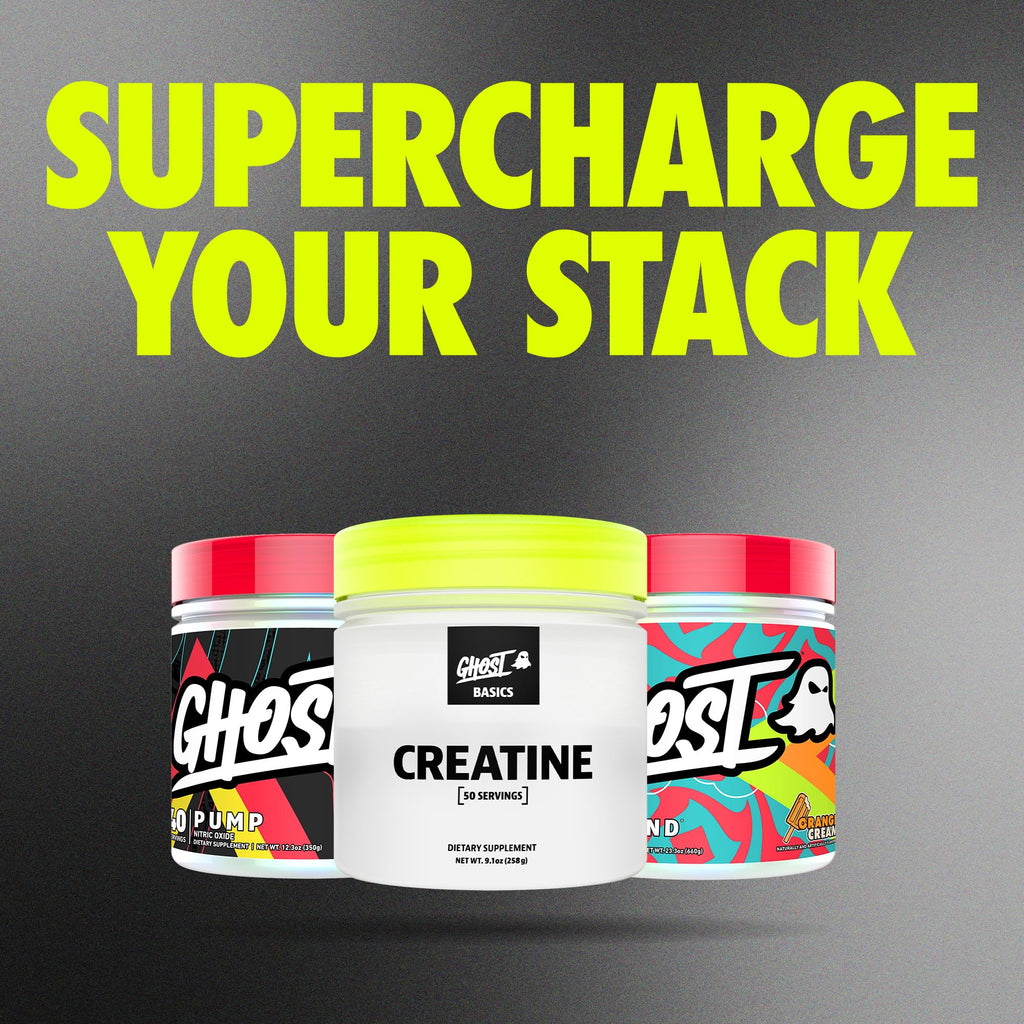 GHOST Basics Creatine Monohydrate Powder for Men & Women – 5G Creapure Creatine Workout Supplement for Muscle Gain – Vegan, Soy Free & Gluten Free - 50 Servings