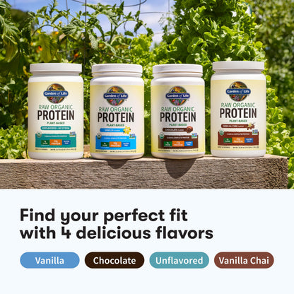 Garden Of Life Protein Powder, Vegan Protein Powder, Bcaa, Probiotics & Digestive Enzymes, Gluten & Lactose Free, Vanilla, 23.28 Ounce