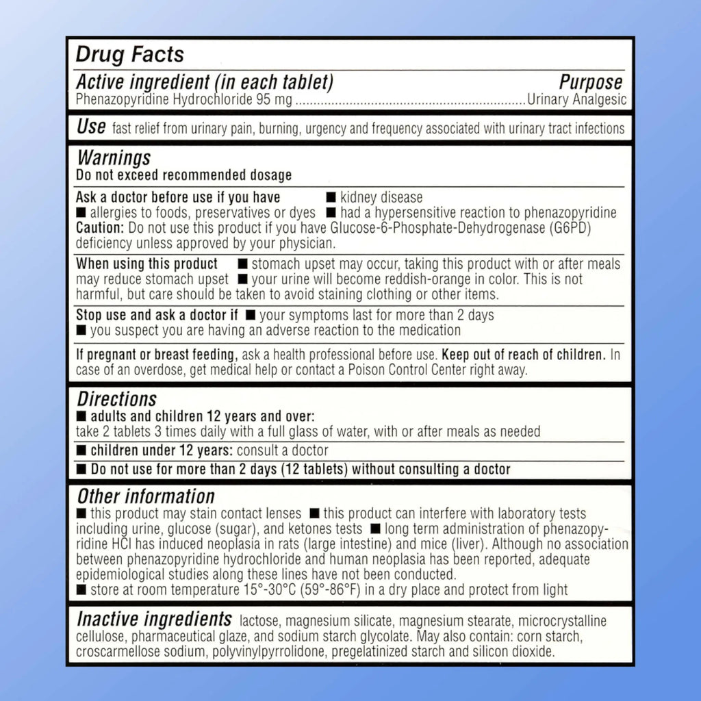 Quality Choice Fast Acting Urinary Pain Relief, Phenazopyridine Hydrochloride 95mg, Relieves UTI Pain, Burning, Frequent Urination, Bladder Discomfort, Urgency. One 30 Tablet Box (30 Total Tablets) Quality ChoiceBuy Supplements Australia