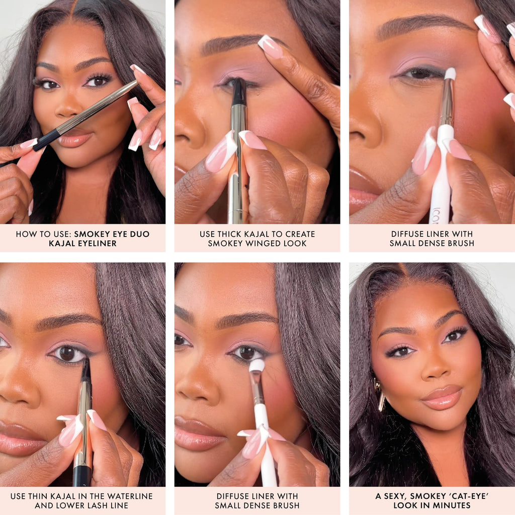ICONIC LONDON Smokey Eye Duo Eyeliner | Creamy, Easy to Blend 2-in-1 Eyeliner Crayon, Water Resistant, Cruelty Free, Vegan Makeup (Spiced Plum) 0.027 oz ICONIC LONDON buy supplements Au