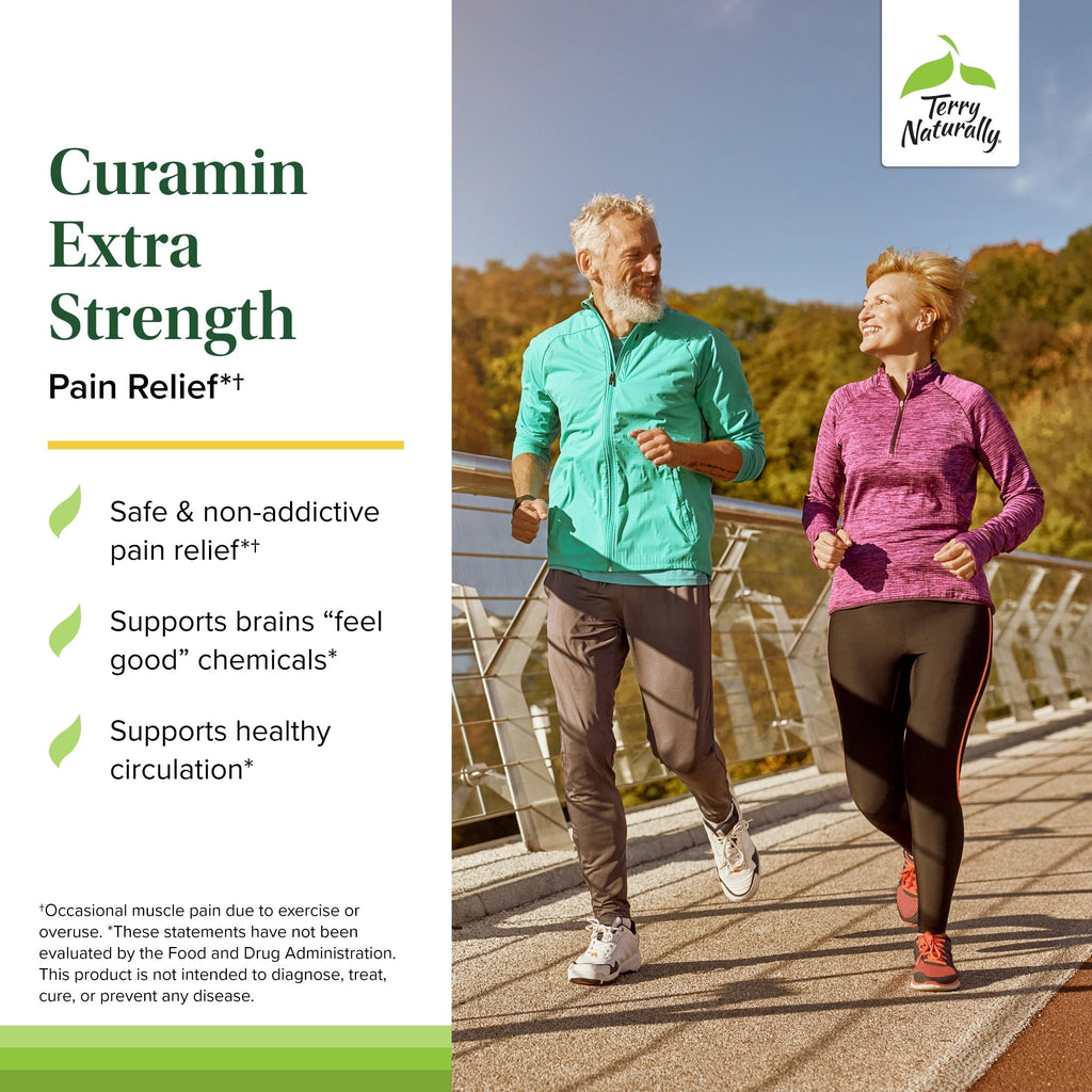 Terry Naturally Curamin Extra Strength - Curcumin & Boswellia Supplement for Healthy Circulation Support - Turmeric Supplement to Support Joints, Muscle Health & Endorphin Production - 30 Tablets Terry NaturallyBuy Supplements Australia