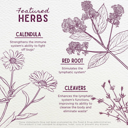 WishGarden Herbs Lymph Mover - Organic Lymphatic Drainage Drops with Echinacea, Cleavers & Red Root - Immune Support Supplement, Lymph System Support - Liquid Herbal Tincture, Gluten-Free, Vegan, 2oz WishGarden buy supplements Au