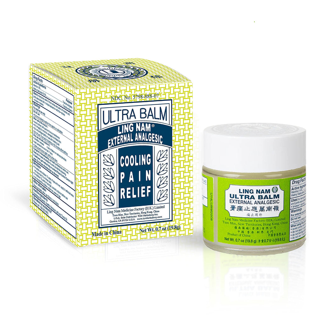 Ling Nam Ultra Balm External Analgesic, for Cooling Pain Relief Simple Backache Arthritis Strains Bruises Sprain, Muscle Pain, Muscle Soreness,0.7oz/19.8g Ling NamBuy Supplements Australia